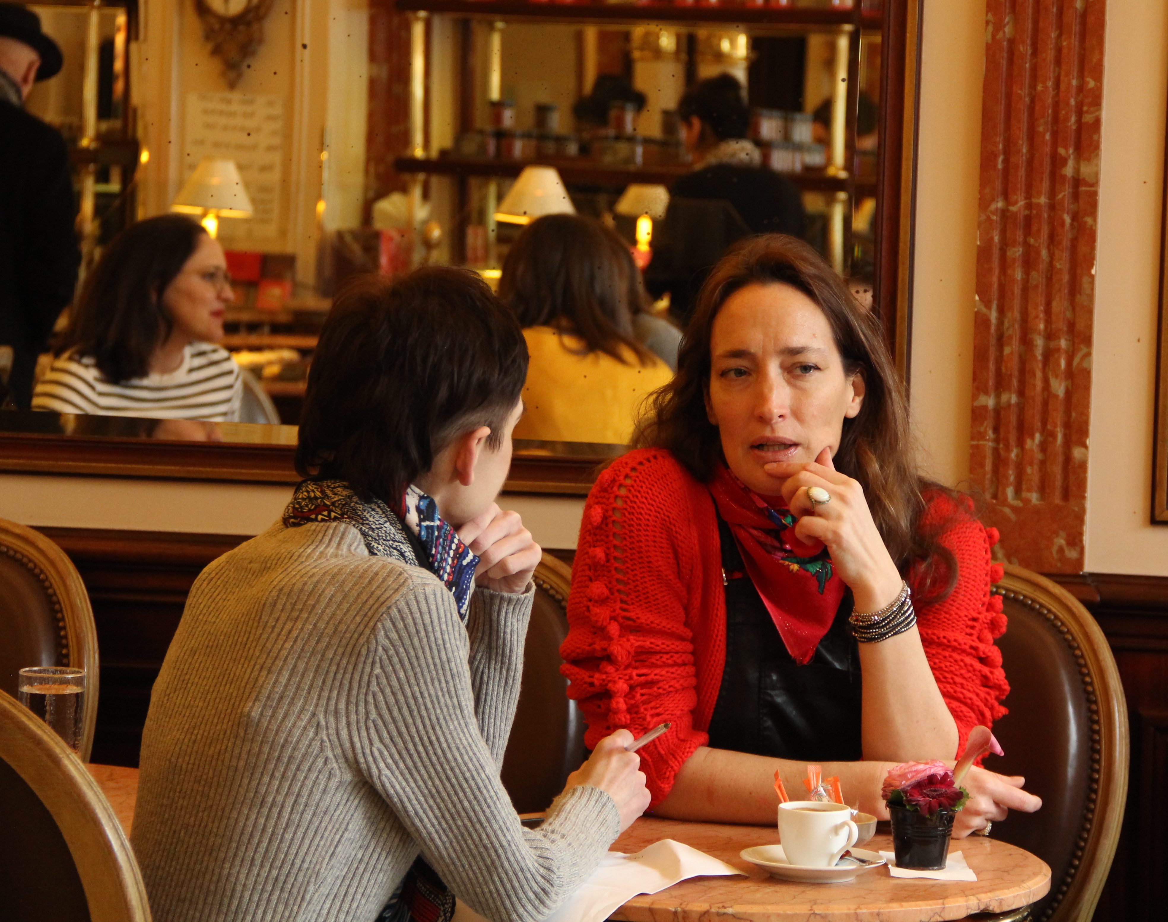 Marie de la ville Bauge Interview talk Paris cafe