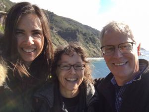 Kristy Arbon with Kristin Neff and Chris Germer at Esalen