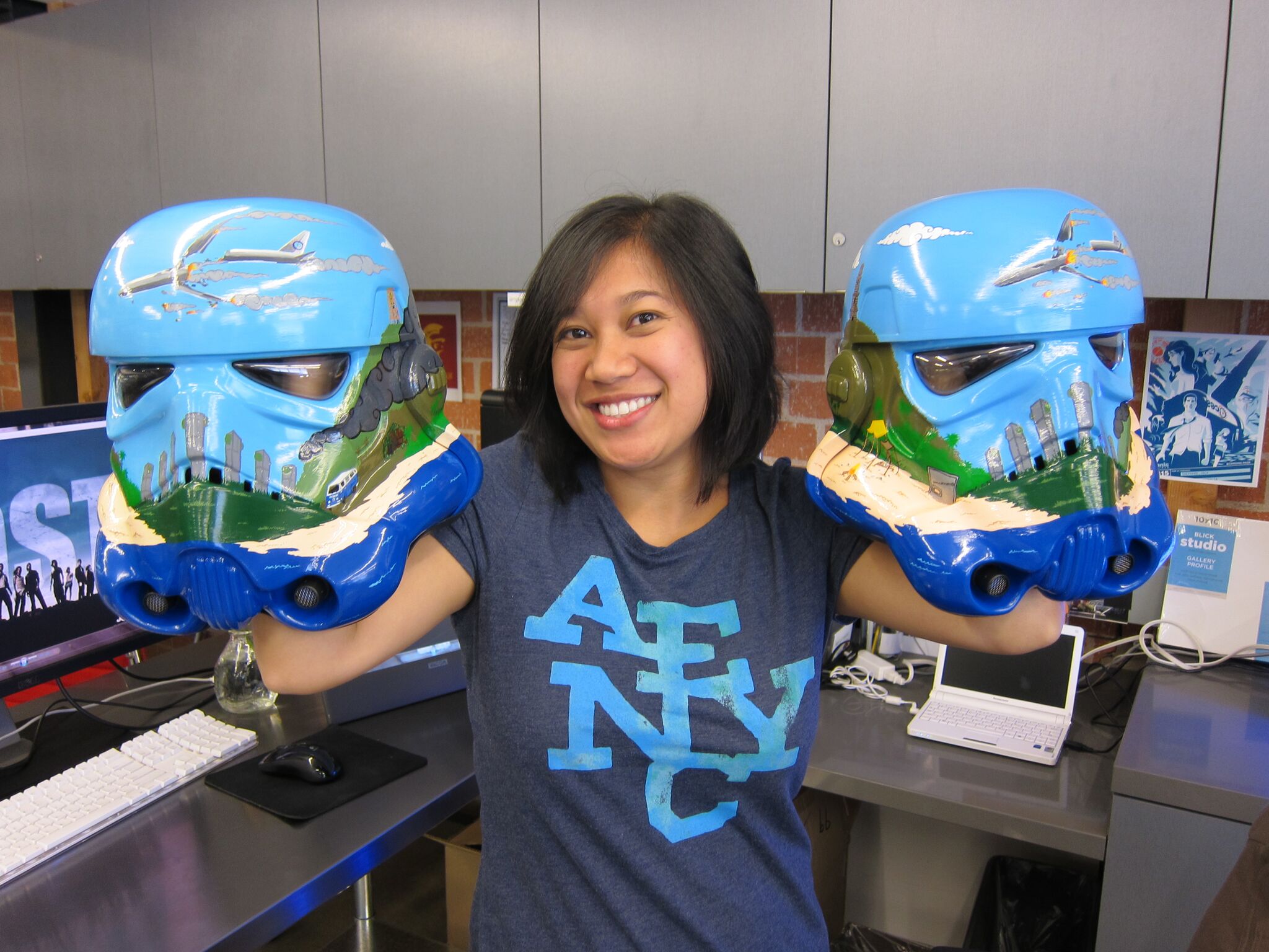 Amy Vatanakul Artist Painted Star Wars Helmets