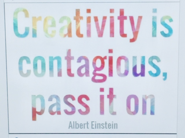 Karen Benke Albert Einstein Creativity is Contageous quote